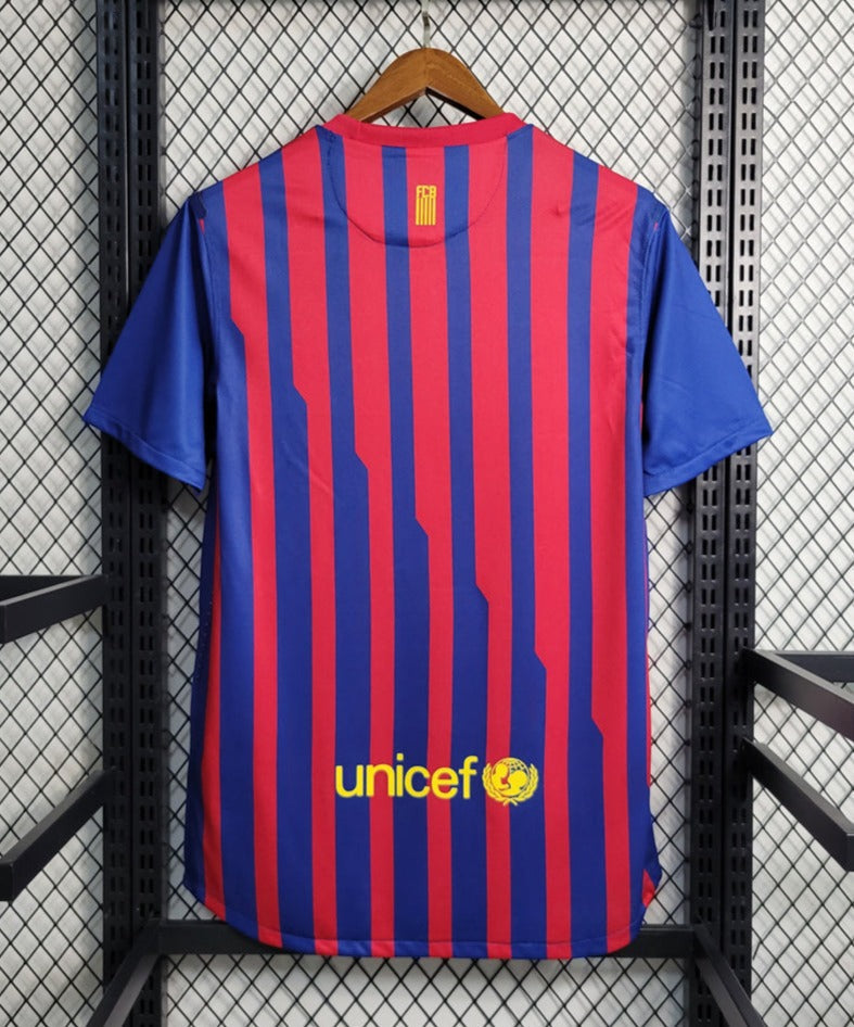 Barcelona 11-12 Home Retro Shirt rear