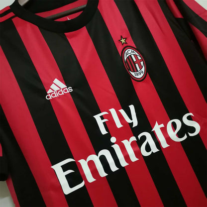 AC Milan 17-18 Home Retro Shirt sponsor