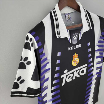 Real Madrid 97-98 3rd Retro Shirt  sponsor