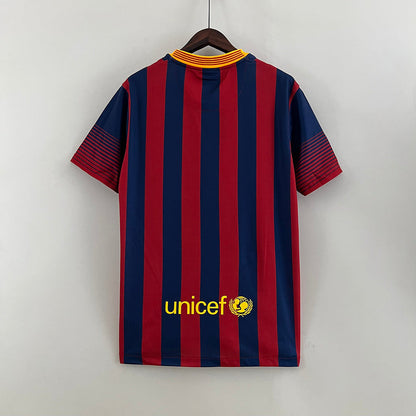 Barcelona 13-14 Home Retro Shirt  rear