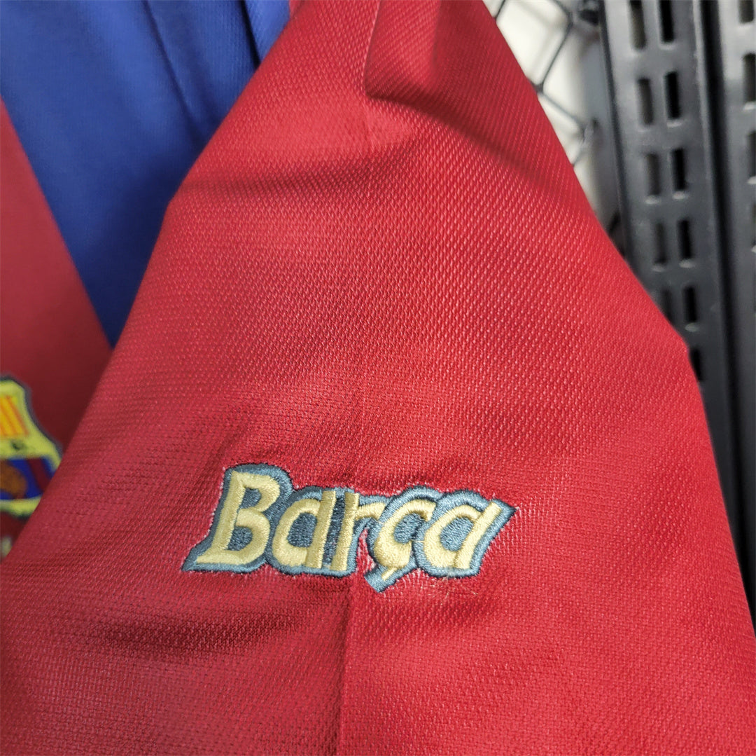 Barcelona 98-99 Home Retro Shirt logo