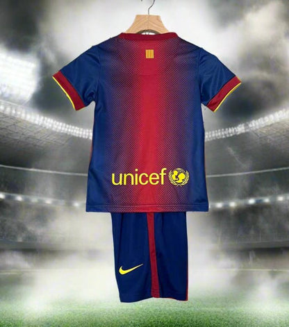 Barcelona Kids 12-13 Home Retro Kit rear