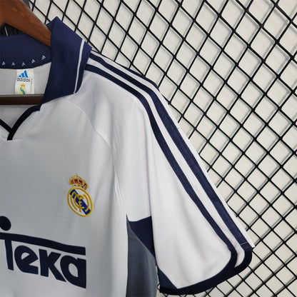 Real Madrid 00-01 Home Retro Shirt sleeve