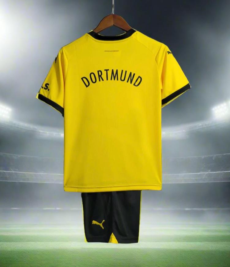 Borussia Dortmund Kids 23-24 Home Kit rear