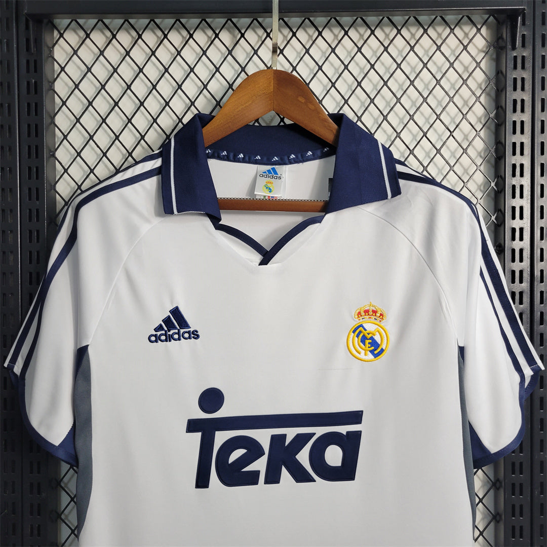 Real Madrid 00-01 Home Retro Shirt sponsor