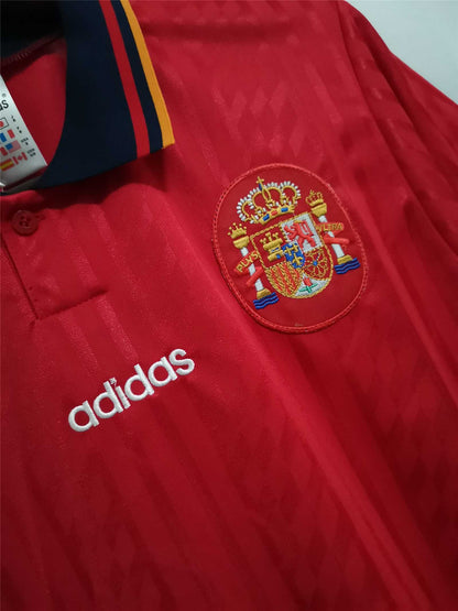 Spain 94-96 Home Retro Shirt crest