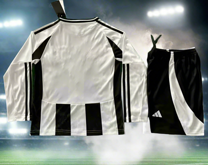 Juventus Kids 24-25 Home Long Sleeve Kit rear