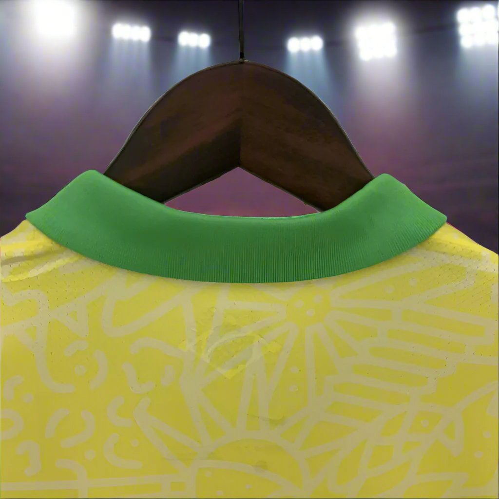 Brazil 24-25 Home Shirt collar