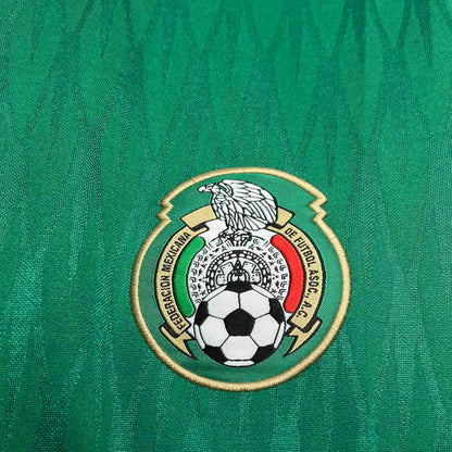 Mexico 10-11 Home Retro Shirt crest