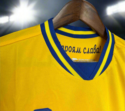 Ukraine 22-24 Home Shirt collar