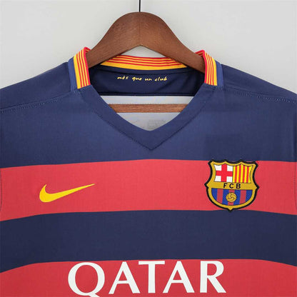 Barcelona 15-16 Home Retro Shirt front