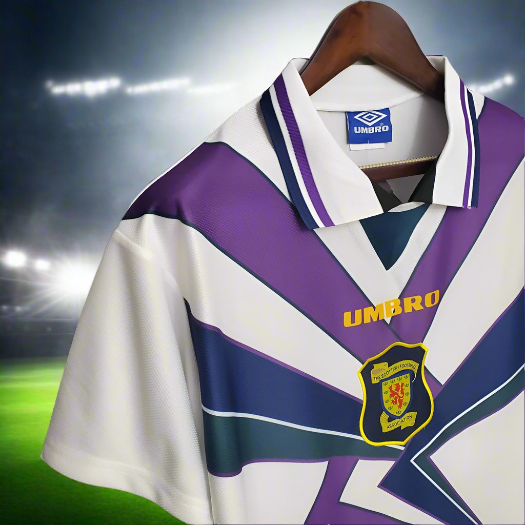 Scotland 94-97 Away Retro Shirt collar