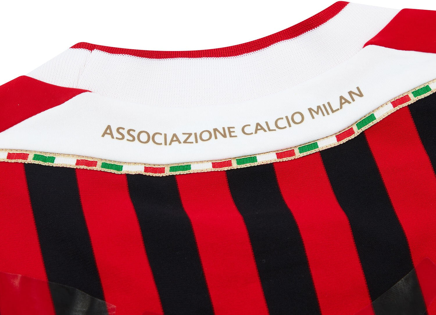 AC Milan 11-12 Home Retro Shirt collar