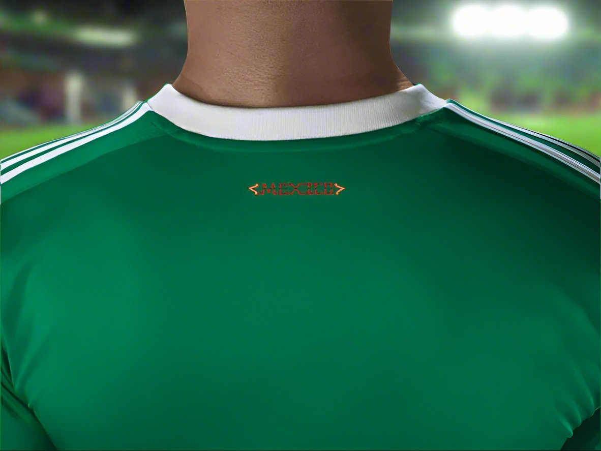 Mexico 11-12 Home Retro Shirt collar