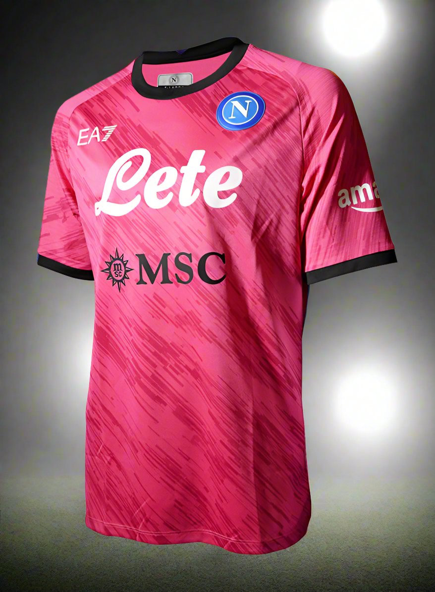 SSC Napoli 22-23 Goalkeeper Pink Shirt  side