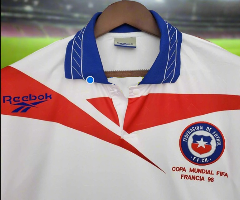 Chile 97-00 Away Retro Shirt collar