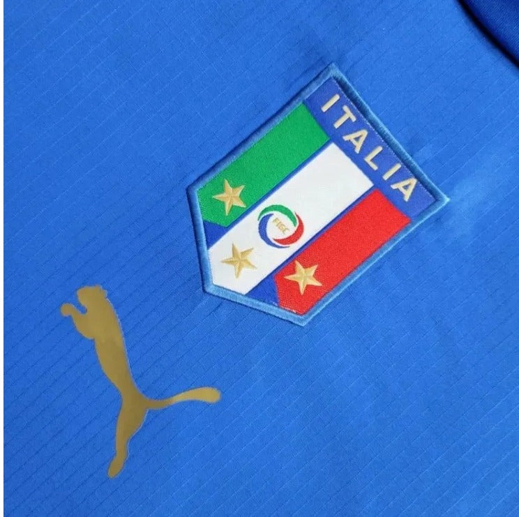 Italy 06-08 Home Retro Shirt crest