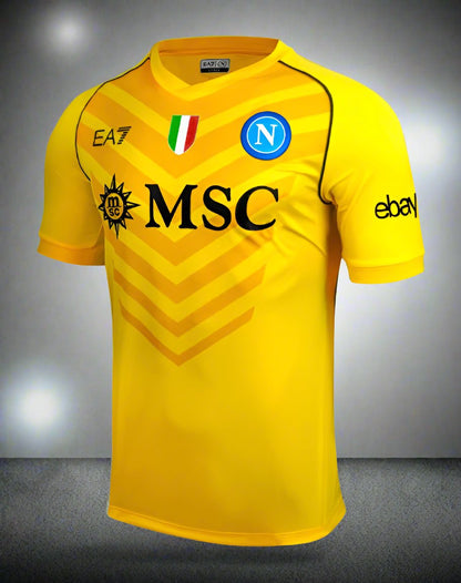 SSC Napoli 23-24 Goalkeeper Yellow Shirt side