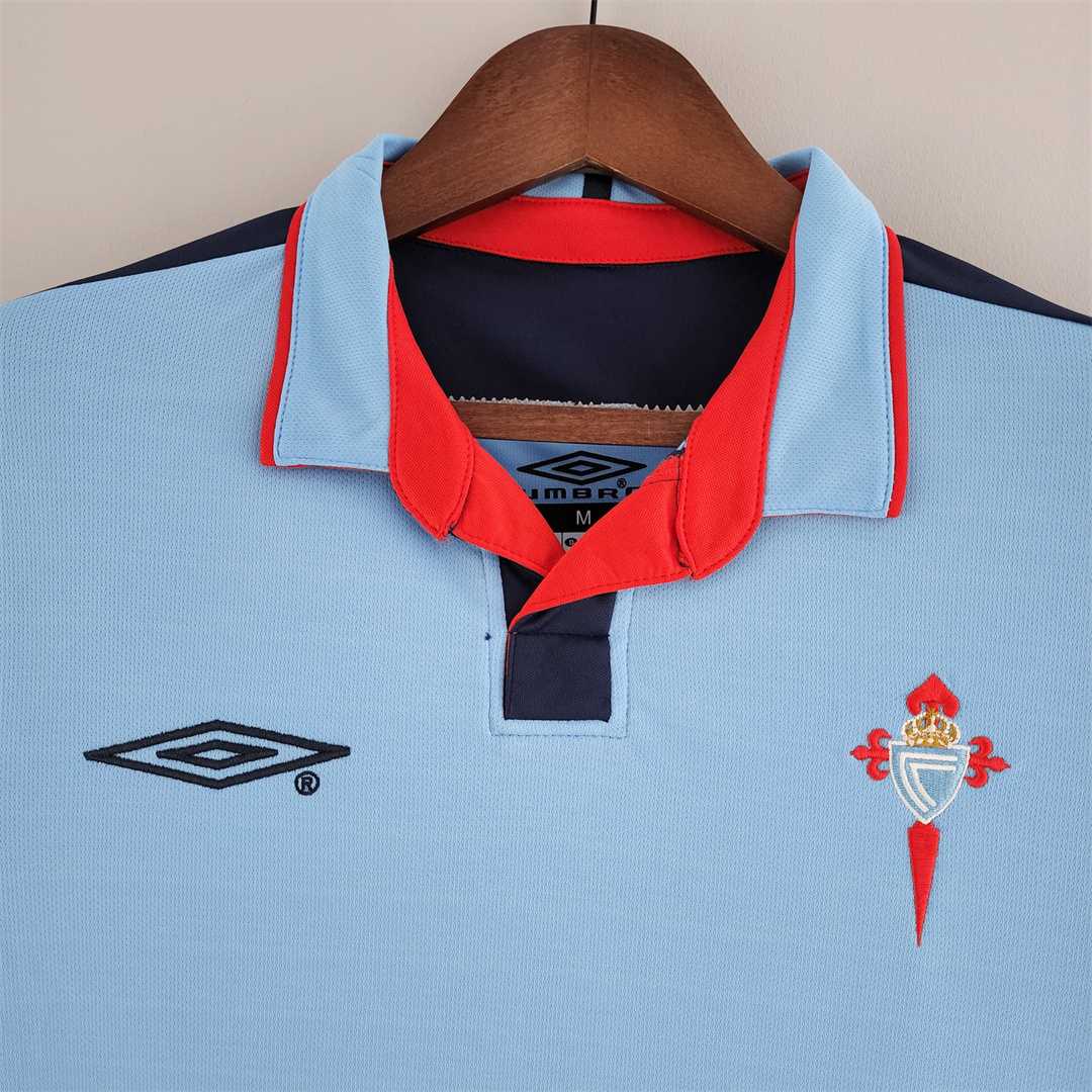 Celta Vigo 03-05 Home Retro Shirt neck