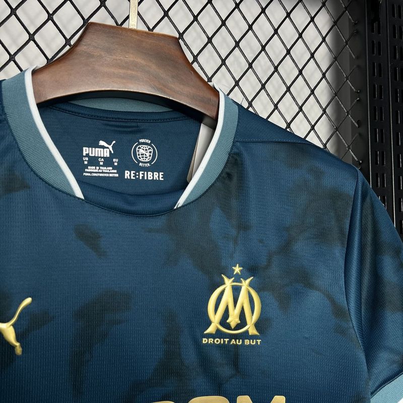 Olympique Marseille 24-25 Away Shirt collar