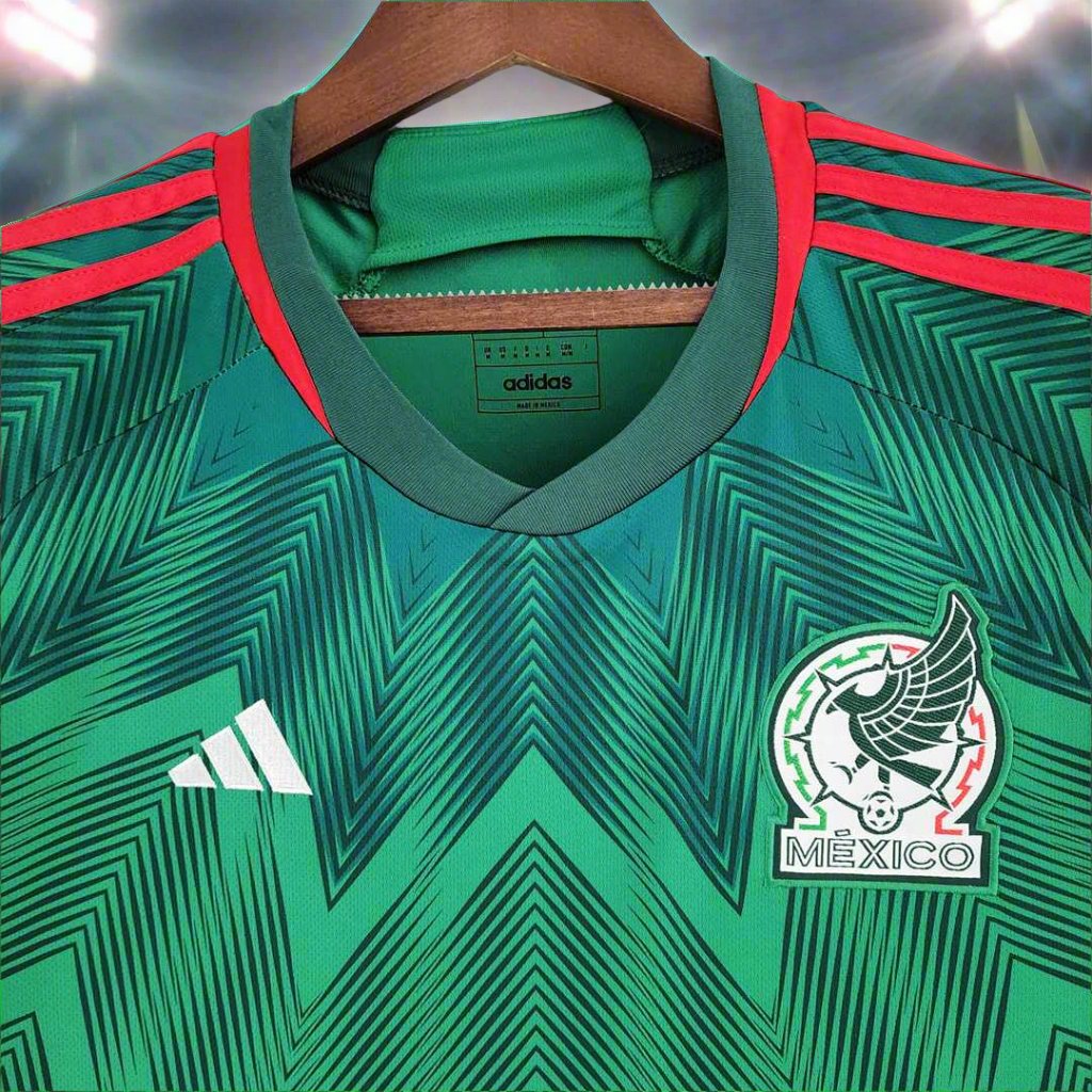 Mexico 22-24 Home Shirt collar