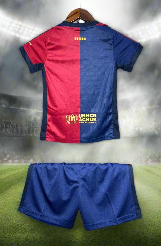 Barcelona Kids 24-25 Home Kit rear