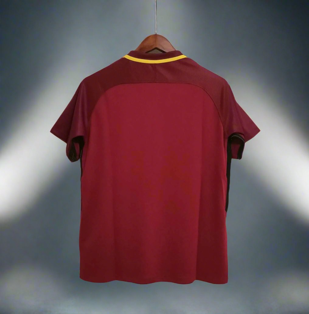 Roma 17-18 Home Retro Shirt rear