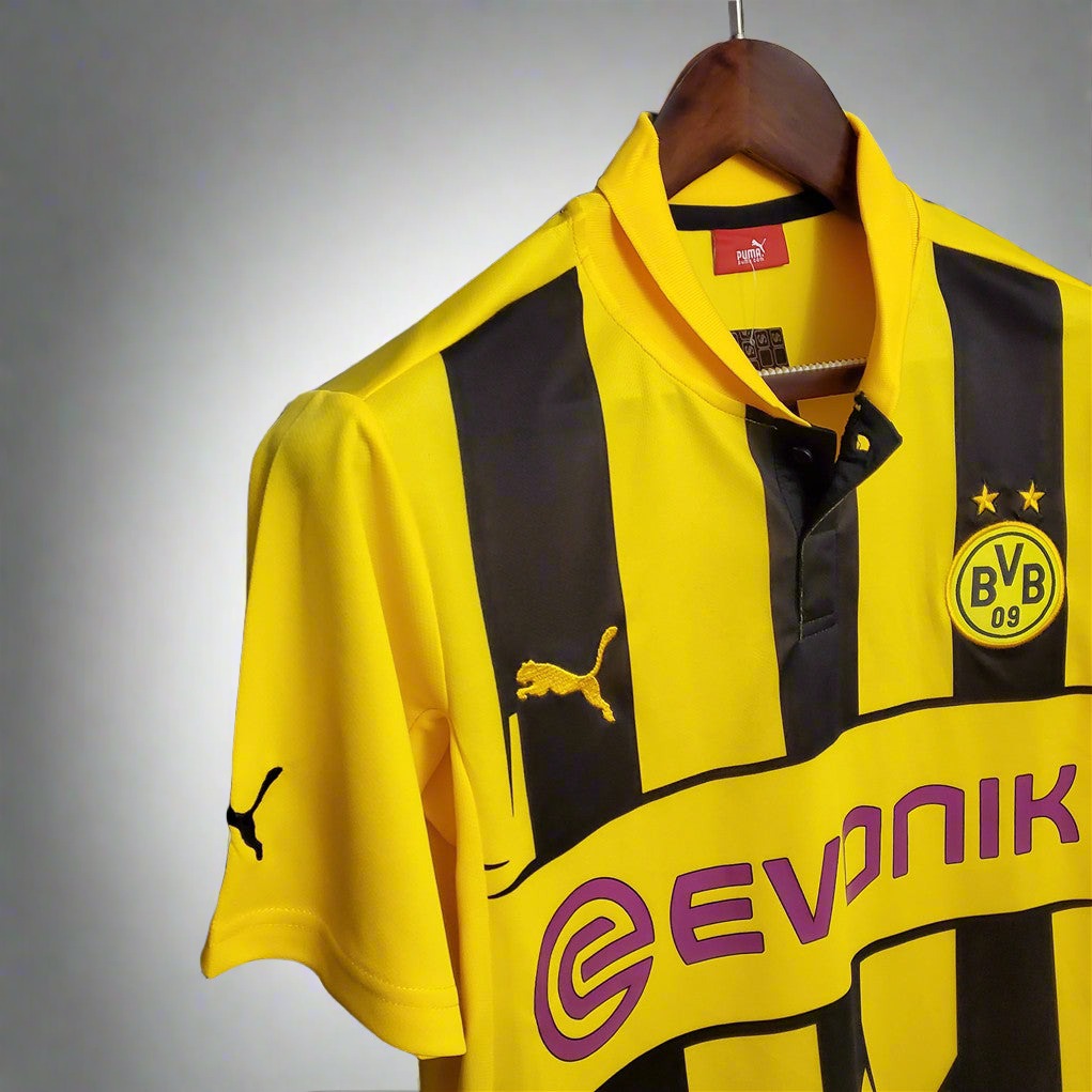 Borussia Dortmund 12-13 European Home Retro Shirt side