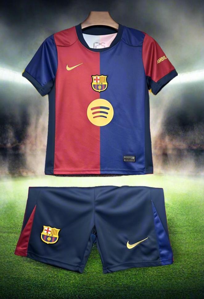 Barcelona Kids 24-25 Home Kit (New Sponsor Logo)