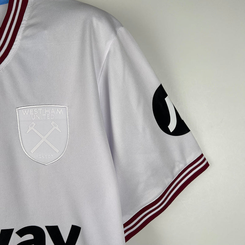 West Ham United 23-24 Away Shirt  badge and sleeve