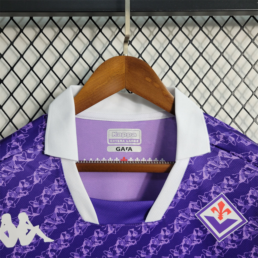 Fiorentina 23-24 Home Shirt collar