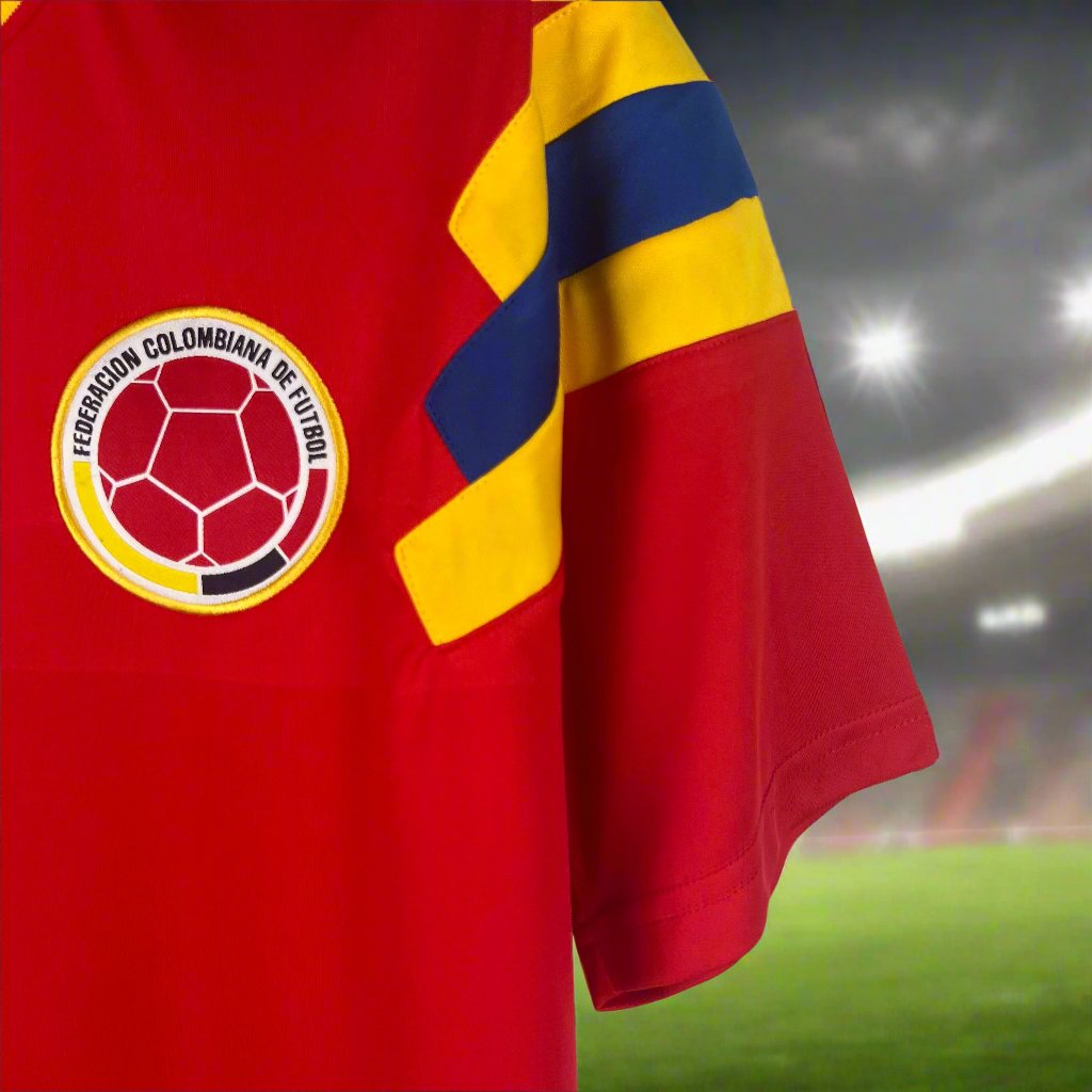 Colombia 90-91 Home Retro Shirt sleeve