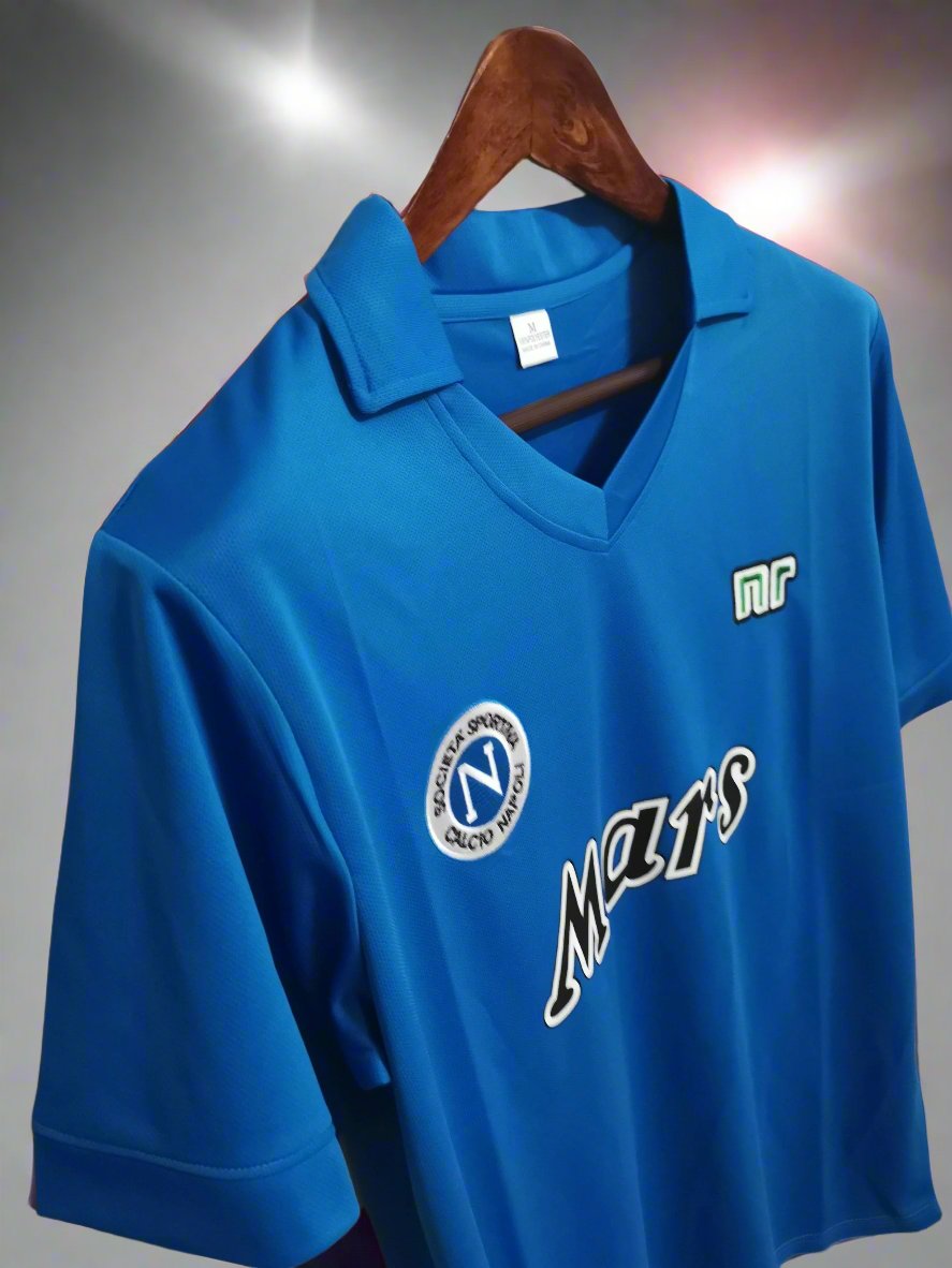 SSC Napoli 89-90 Retro Home Shirt sleeve