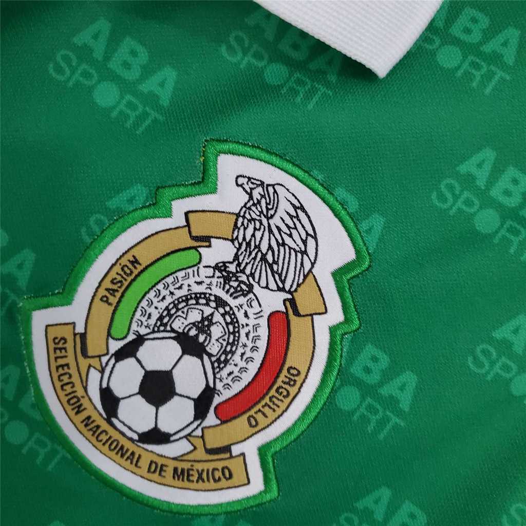 Mexico 95-96 Home Retro Shirt crest