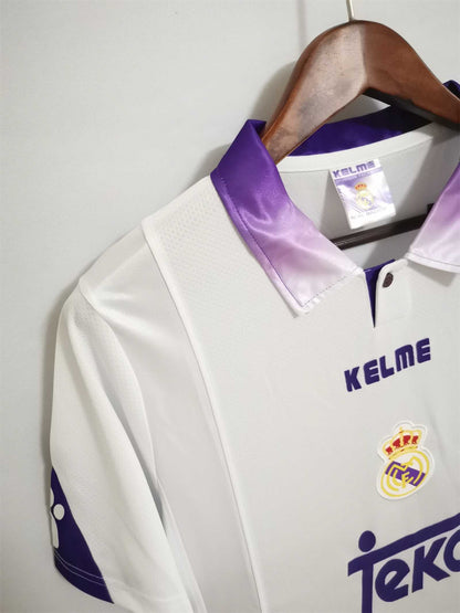 Real Madrid 97-98 Home Retro Shirt side