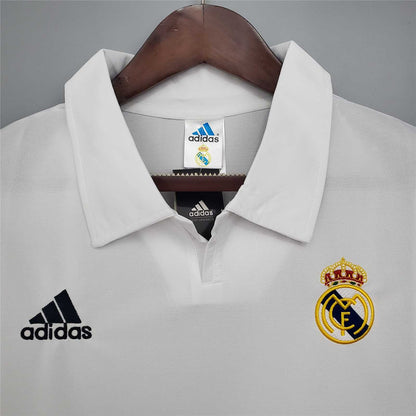 Real Madrid 02-03 European Home Retro Shirt neck