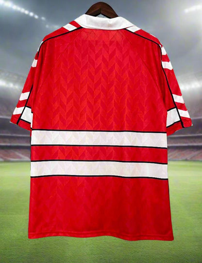 Denmark 88-90 Home Retro Shirt rear