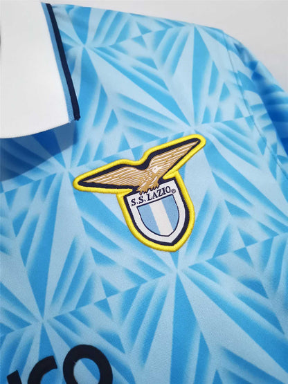 Lazio 91-92 Home Retro Shirt crest