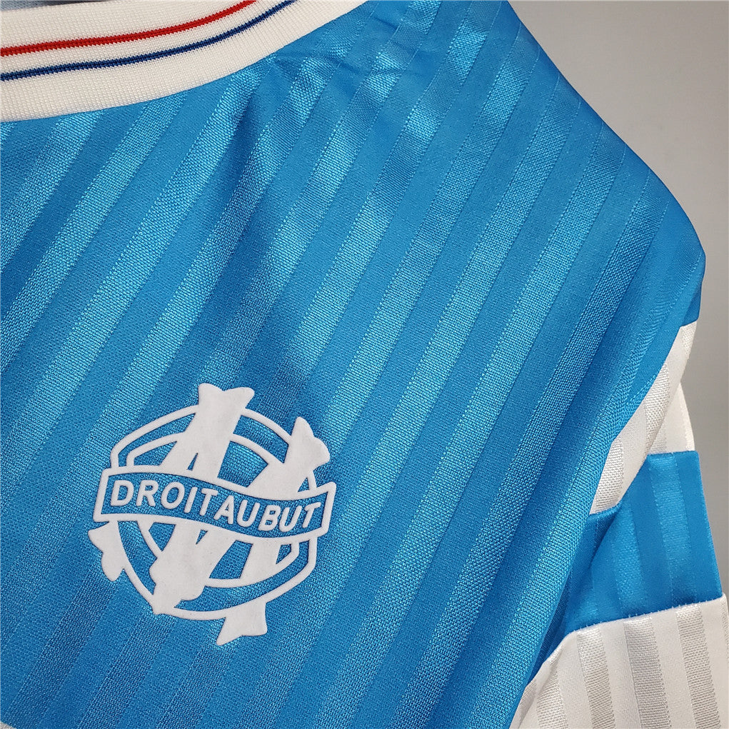 Olympique Marseille 90-91 Away Retro Shirt badge