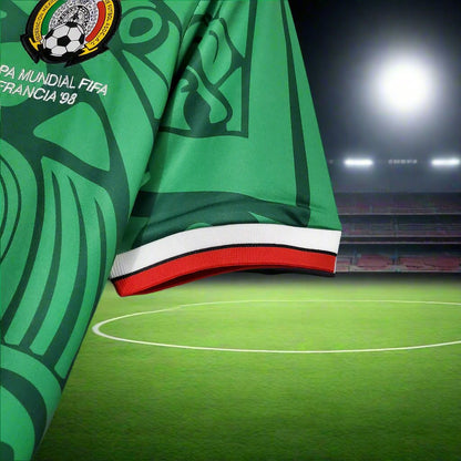 Mexico 98-99 Home Retro Shirt sleeve