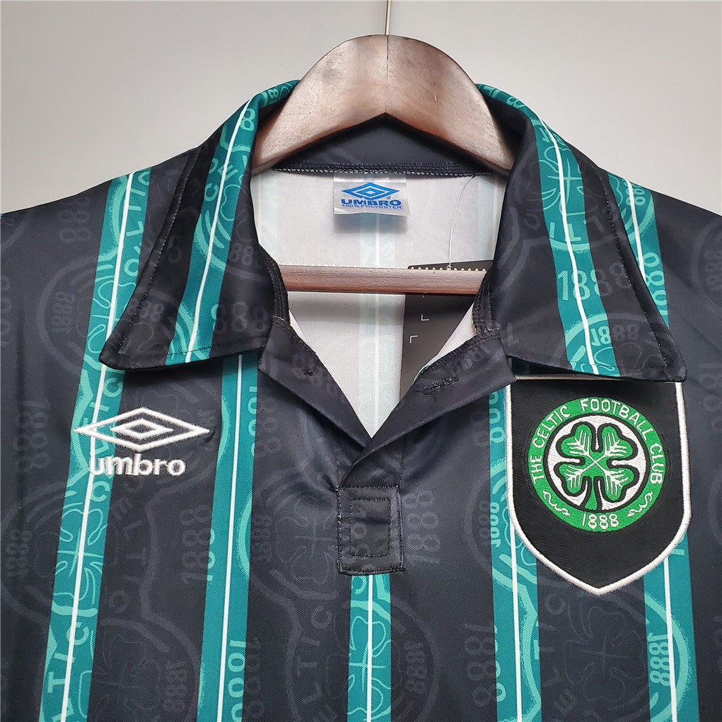 Celtic 92-94 Away Retro Shirt collar