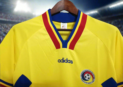 Romania 94-96 Home Retro Shirt neck