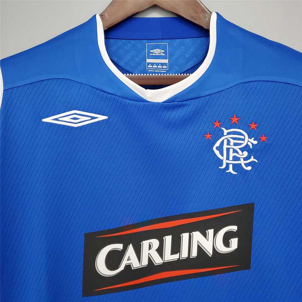 Rangers  08-09 Home Retro Shirt neci