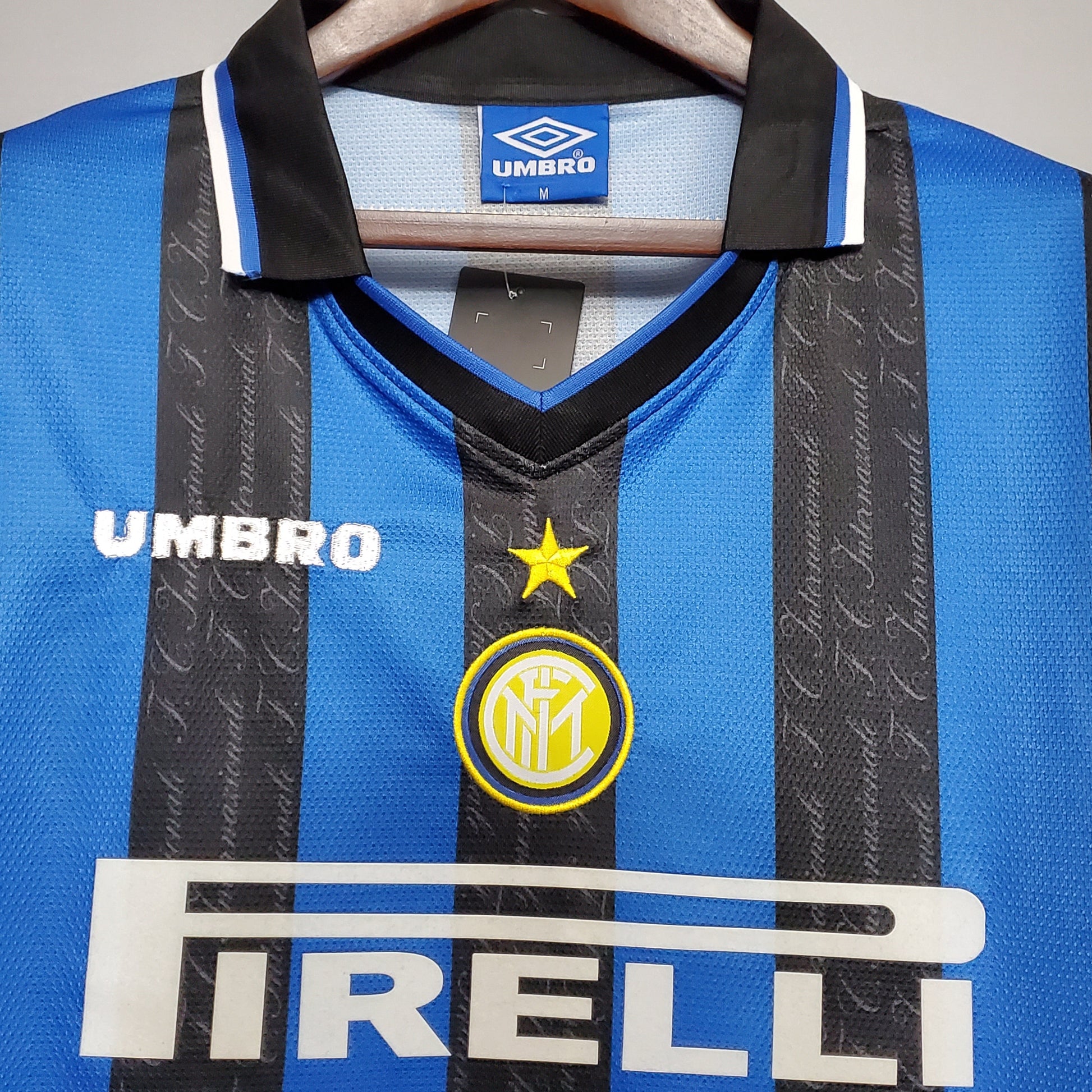 Inter Milan 97-98 Home Retro Shirt collar