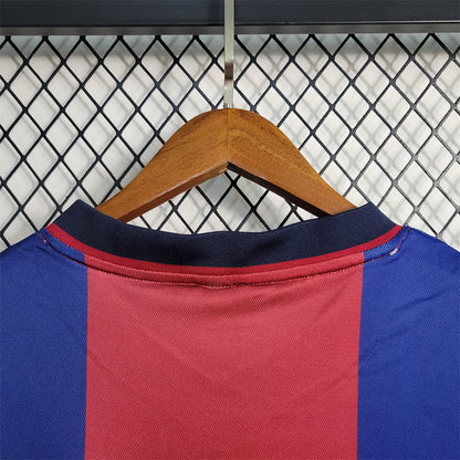 Barcelona 98-99 Home Retro Shirt collar