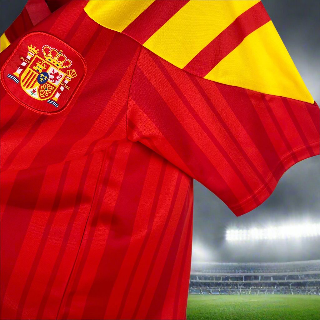 Spain 92-94 Home Retro Shirt sleeeve