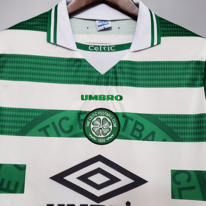 Celtic 97-99 Home Retro Shirt collar