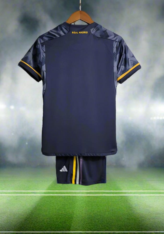 Real Madrid Kids 23-24 Away Kit rear