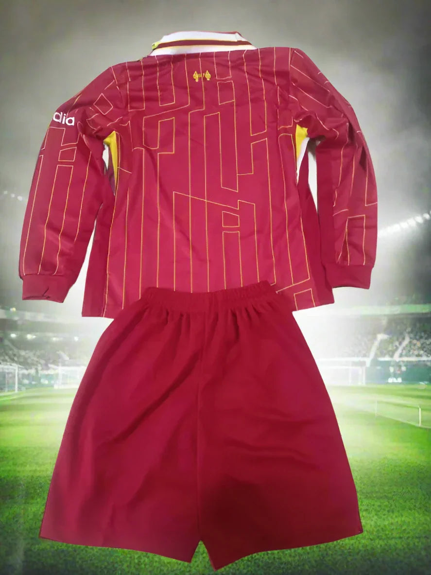 Liverpool Kids 24-25 Home Long Sleeve Kit rear