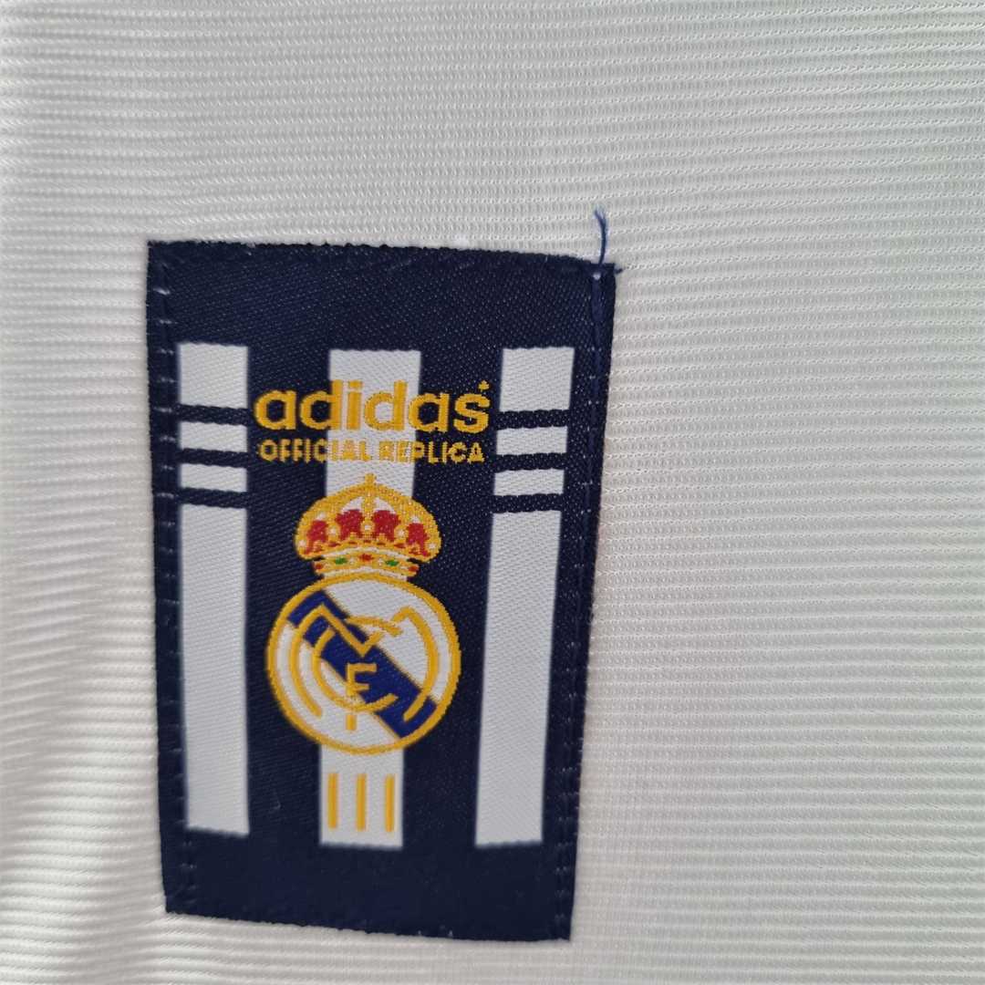 Real Madrid 98-00 Home Retro Shirt licence